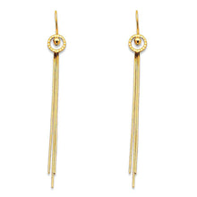 Load image into Gallery viewer, 14K Yellow Gold Hanging Earrings