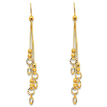 Load image into Gallery viewer, 14K Yellow Gold Hanging Earrings