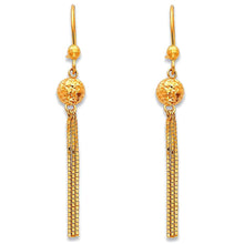 Load image into Gallery viewer, 14K Yellow Gold Hanging Earrings