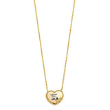 14K TwoTone Sweet 15 Necklace