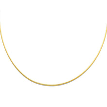 Load image into Gallery viewer, 14K Yellow Sparkle Omega Necklace