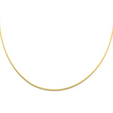 14K Yellow Sparkle Omega Necklace