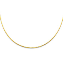 Load image into Gallery viewer, 14K Yellow Sparkle Omega Necklace