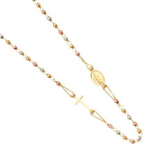 Load image into Gallery viewer, 14K Yellow Guadalupe Fashion Rosario Necklace