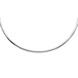 14K TwoTone 2mm Yellow and White Reversible Omega Necklace