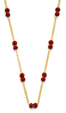Load image into Gallery viewer, 14K Yellow Gold Coral Bead Necklace