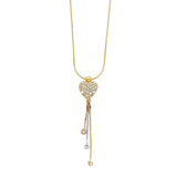 14K Yellow CZ Necklace