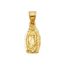 Load image into Gallery viewer, 14k Yellow Gold Religious Guadalupe Pendant