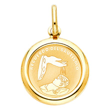 Load image into Gallery viewer, 14K Yellow Gold 18mm Religious Baptism Pendant