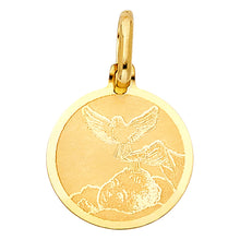 Load image into Gallery viewer, 14K Yellow Gold 15mm Religious Baptism Pendant