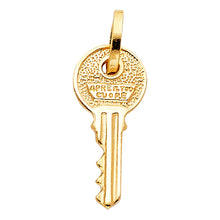 Load image into Gallery viewer, 14K Yellow Gold 9mm Key Pendant