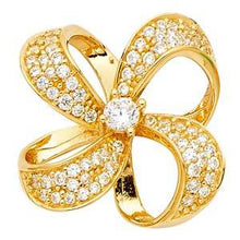 Load image into Gallery viewer, 14K Yellow Gold 17mm CZ Pendant