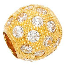Load image into Gallery viewer, 14K Yellow Gold 10mm CZ Sphere Pendant