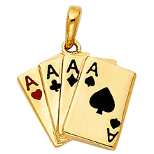 Load image into Gallery viewer, 14K Yellow Gold 16mm A Pocker Pendant