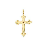14K Yellow Gold 15mm Cross Pendant