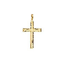 Load image into Gallery viewer, 14K Yellow Gold 12mm Cross Pendant