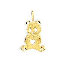 Load image into Gallery viewer, 14K Yellow Gold 12mm Bear Pendant