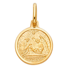Load image into Gallery viewer, 14K Yellow Gold 15mm Baptism Religious Pendant