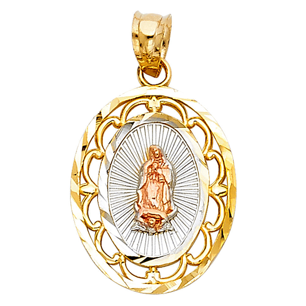 14K Tricolor RELIGIOUS PENDANT
