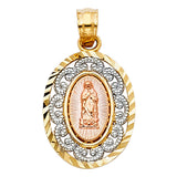 14K Tricolor RELIGIOUS PENDANT