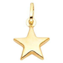 Load image into Gallery viewer, 14K Yellow Gold 13mm Star Pendant