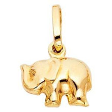Load image into Gallery viewer, 14K Yellow Gold 13mm Elephant Pendant