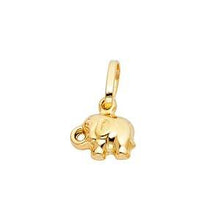 Load image into Gallery viewer, 14K Yellow Gold 10mm Elephant Pendant