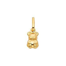 Load image into Gallery viewer, 14K Yellow Gold 8mm Bear Pendant