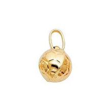 Load image into Gallery viewer, 14K Yellow Gold 10mm Soccer Ball Pendant