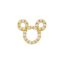 Load image into Gallery viewer, 14K Yellow Gold 12mm CZ Crarm Pendant