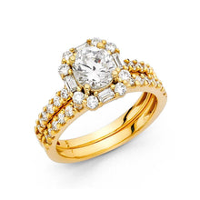 Load image into Gallery viewer, 14K Yellow Gold Round 3mm CZ Ladies Wedding Band Only - silverdepot