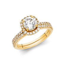 Load image into Gallery viewer, 14K Yellow Gold 1.5mm Round CZ Ladies Wedding Ring--Wedding Band and Engagement Ring are sold Separately
