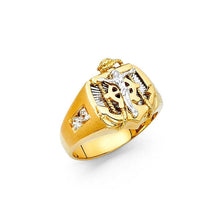 Load image into Gallery viewer, 14K Two Tone CZ Men&#39;s Rings - silverdepot