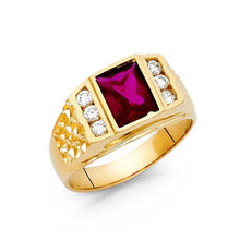 Load image into Gallery viewer, 14K Yellow Gold CZ Men&#39;s Ring - silverdepot