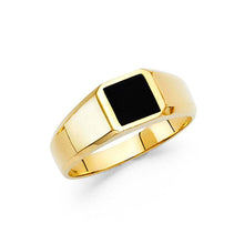Load image into Gallery viewer, 14K Yellow Gold Onyx Men&#39;s Ring - silverdepot