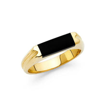 Load image into Gallery viewer, 14K Yellow Gold Onyx Men&#39;s Ring - silverdepot