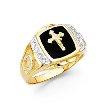 Load image into Gallery viewer, 14K Yellow Gold Onyx Men&#39;s Ring - silverdepot