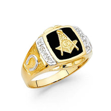 Load image into Gallery viewer, 14K Yellow Gold Onyx Men&#39;s Ring - silverdepot