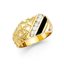 Load image into Gallery viewer, 14K Yellow Gold Onyx Men&#39;s Ring - silverdepot