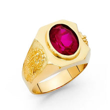 Load image into Gallery viewer, 14K Yellow Gold CZ Men&#39;s Ring - silverdepot