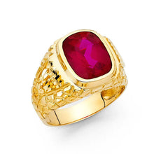 Load image into Gallery viewer, 14K Yellow Gold CZ Men&#39;s Ring - silverdepot