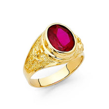 Load image into Gallery viewer, 14K Yellow Gold CZ Men&#39;s Ring - silverdepot