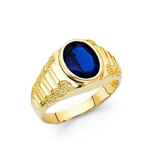 Load image into Gallery viewer, 14K Yellow Gold CZ Men&#39;s Ring - silverdepot