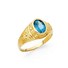 Load image into Gallery viewer, 14K Yellow Gold CZ Men&#39;s Ring - silverdepot