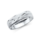 14k Yellow Gold 8mm 7 Days Band