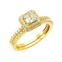 Load image into Gallery viewer, 14K Gold Round CZ Engagement Ring - silverdepot