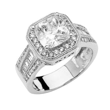 Load image into Gallery viewer, 14K Yellow Gold CZ Round Engagement Ring - silverdepot