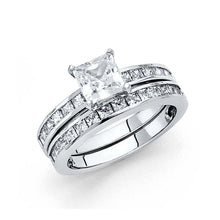 Load image into Gallery viewer, 14K White Gold 2.5mm Round CZ Ladies Wedding Ring--Wedding Band and Engagement Ring are sold Separately