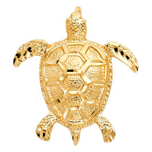Load image into Gallery viewer, 14K Yellow Gold 28mm Turtle Pendant