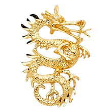 Load image into Gallery viewer, 14K Yellow Gold 17mm Dragon Pendant
